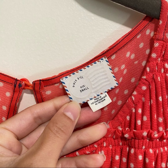 Anthropologie Polka Dot Tank Dress - Picture 7 of 12